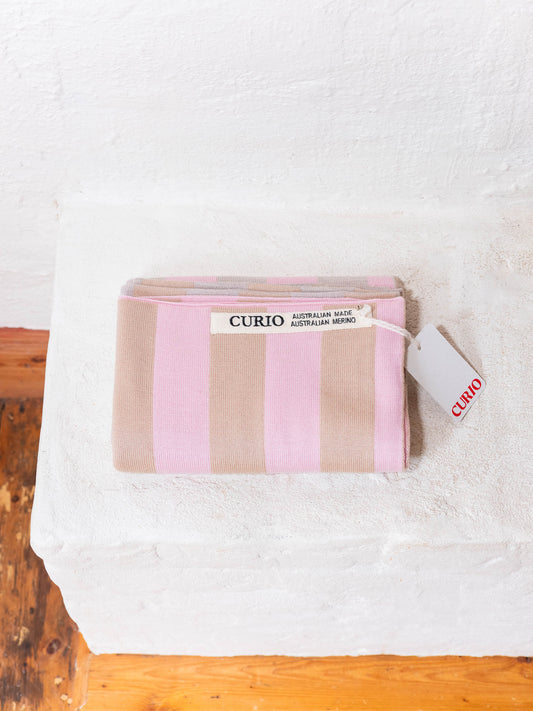 Curio Baby Blanket Pink/Beige